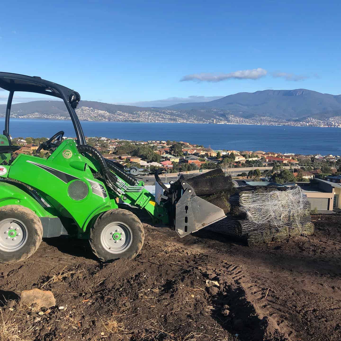 The versatility of the Avant loader allows this Tasmanian landscaping business to diversify into other work