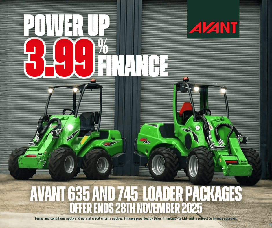 Power Up with 3.99% Financing on Avant Loaders!
