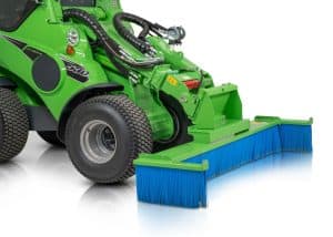 Avant Push Broom for Avant Articulated Mini Loader with side brushes