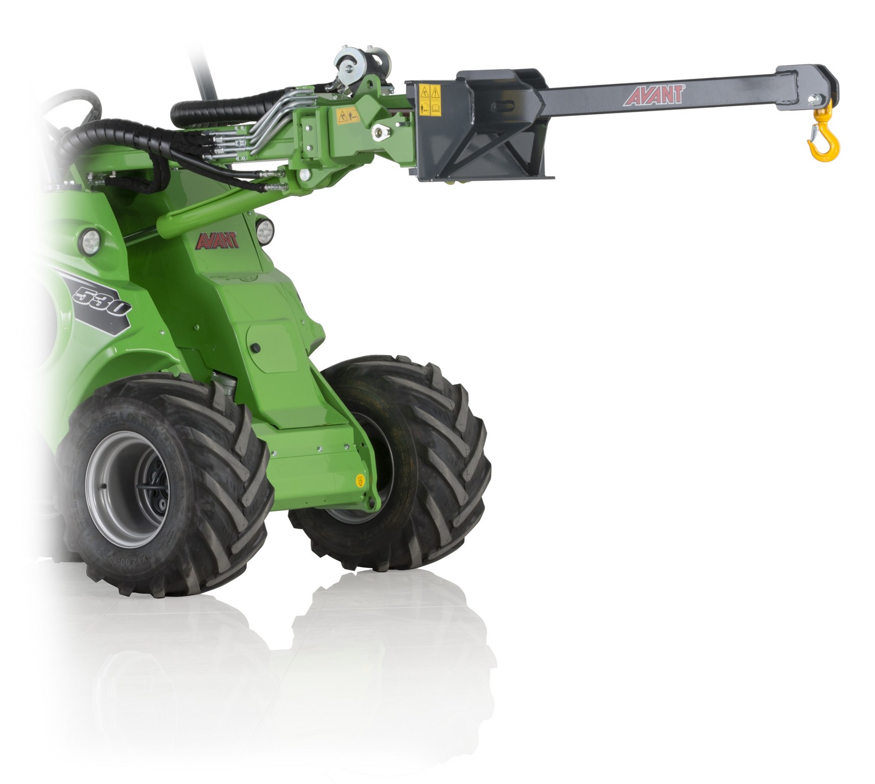 Jib Boom Attachment for Avant Compact Articulated Loader